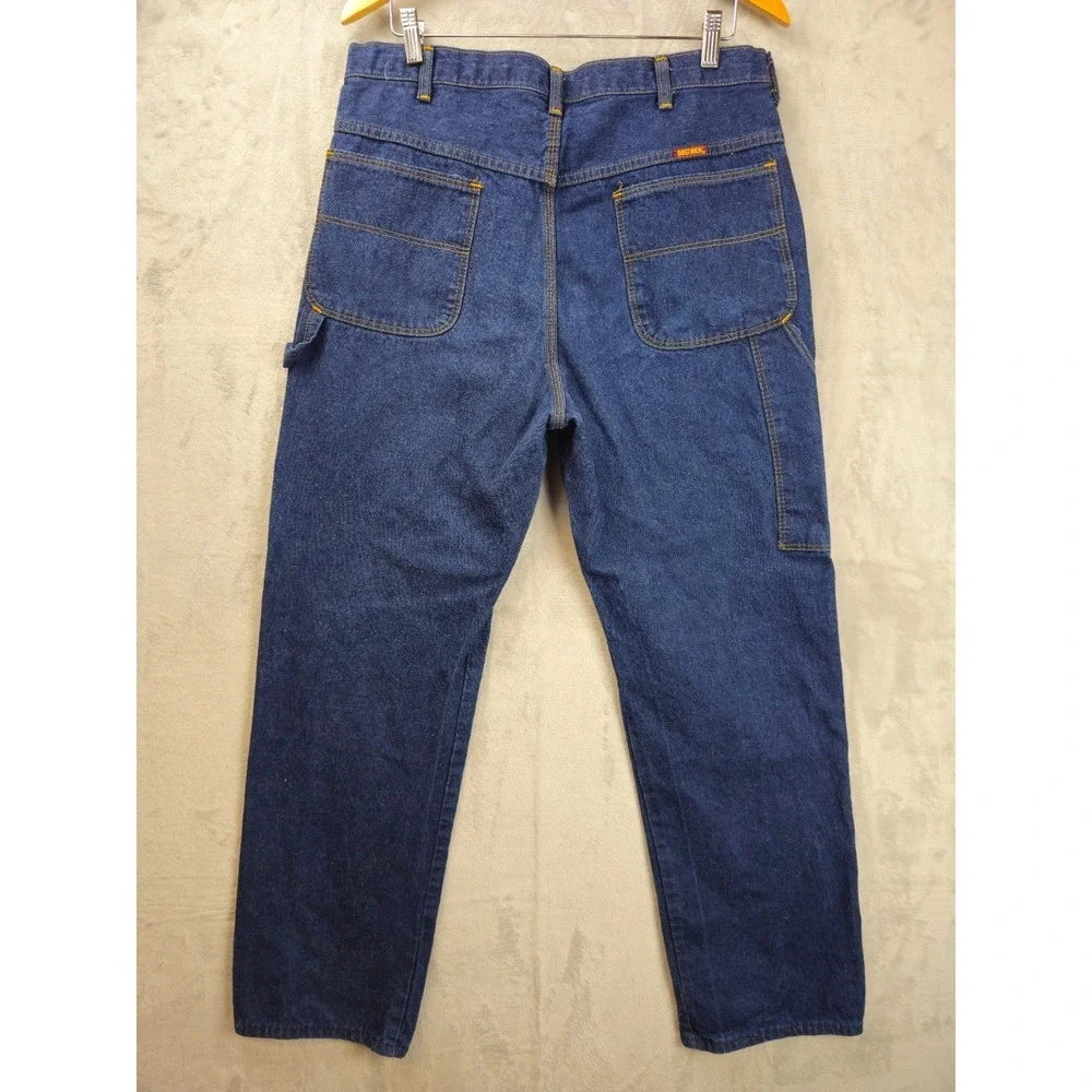 Vintage Big Ben Carpenter Jeans Mens 34x31‎ Blue Denim Made USA Relaxed Work